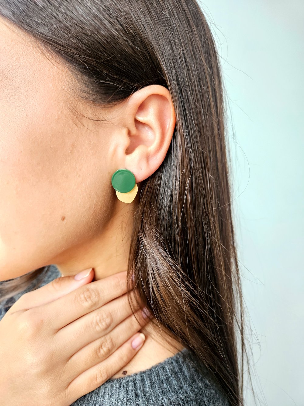 Image of Pendientes ERIKA - Verde