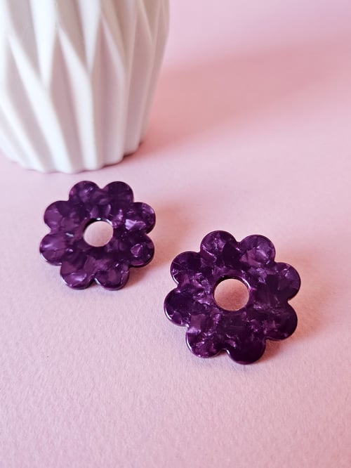 Image of Pendientes LORE - Berenjena