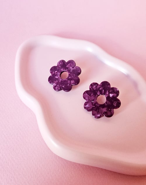 Image of Pendientes LORE - Berenjena