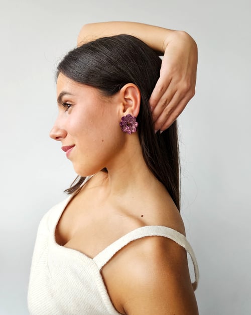 Image of Pendientes LORE - Berenjena