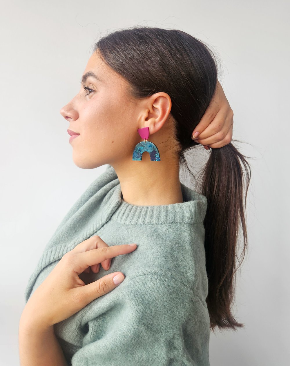Image of Pendientes INDIA - "U"