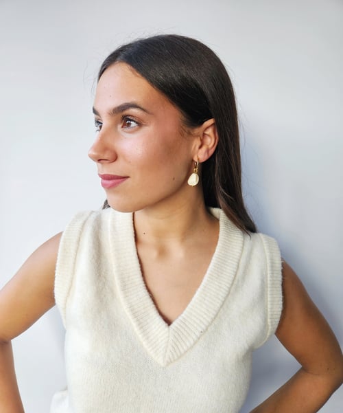 Image of Pendientes GALA - Blanco crema