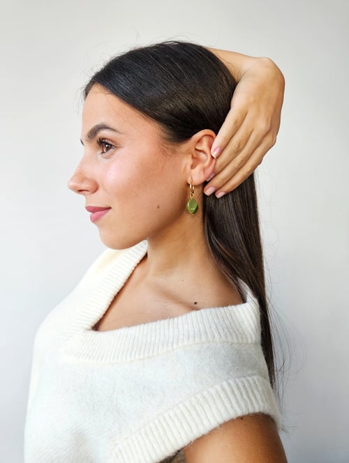 Image of Pendientes GALA - Verde caqui