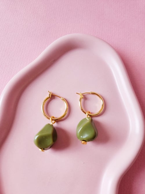 Image of Pendientes GALA - Verde caqui