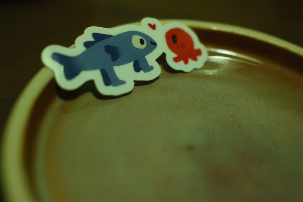 Image of Pack de 4 stickers "Barbe vers bouillabaisse"