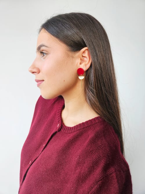 Image of Pendientes UMA - Granate