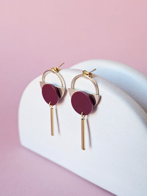 Image of Pendientes KALA - Granate