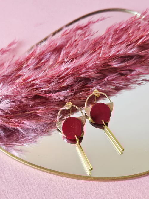 Image of Pendientes KALA - Granate