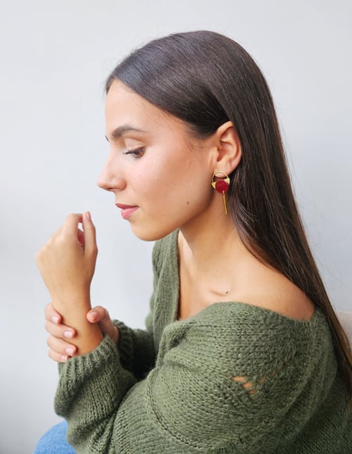 Image of Pendientes KALA - Granate