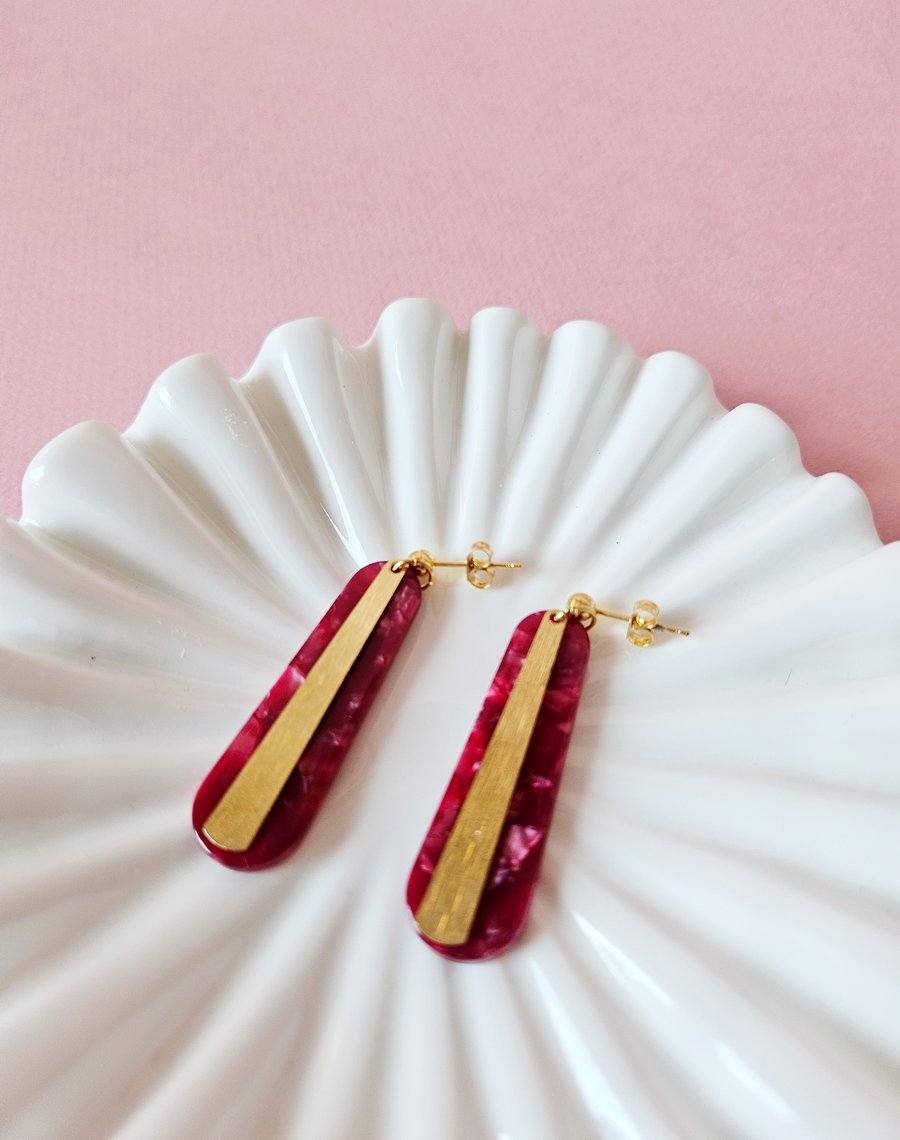 Image of Pendientes VELVET - Rojo