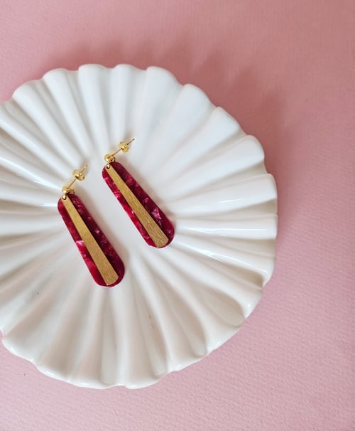 Image of Pendientes VELVET - Rojo