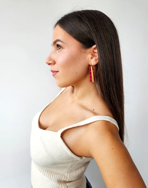 Image of Pendientes VELVET - Rojo