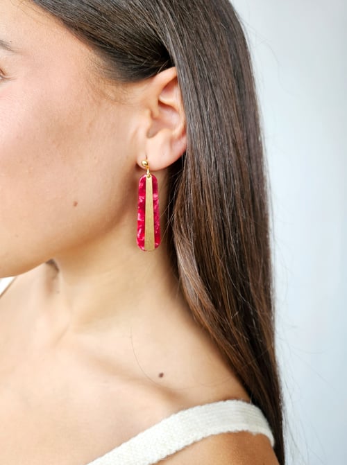Image of Pendientes VELVET - Rojo