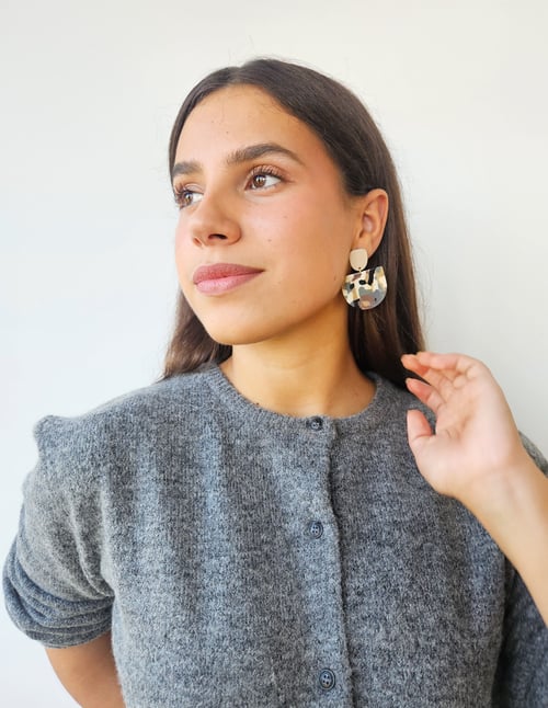 Image of Pendientes AFRIKA- Semi Oval