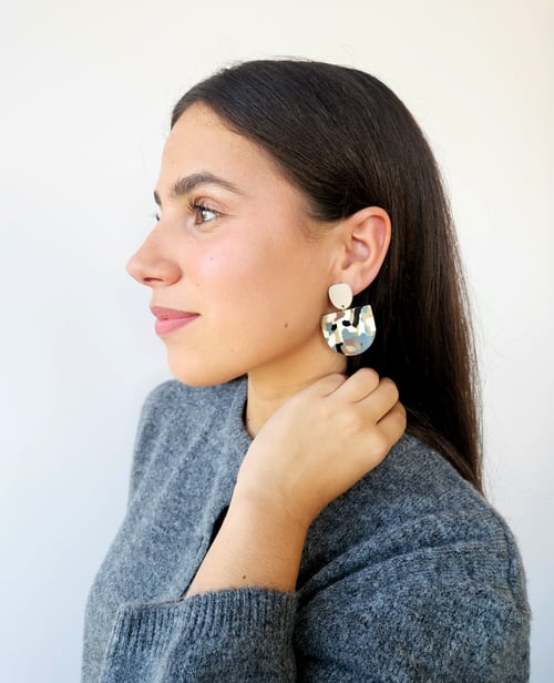 Image of Pendientes AFRIKA- Semi Oval