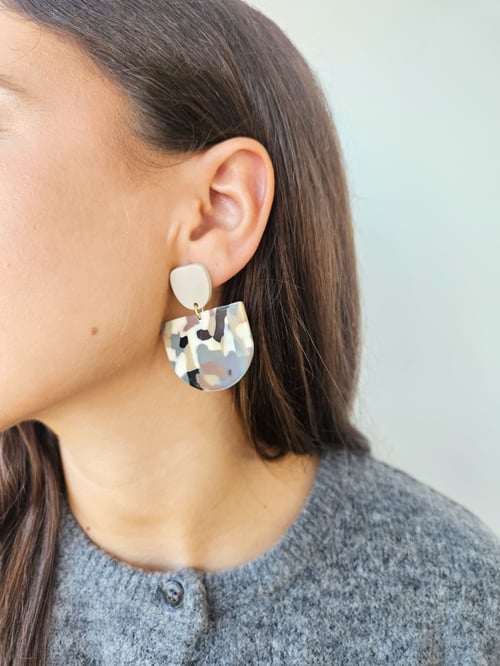 Image of Pendientes AFRIKA- Semi Oval
