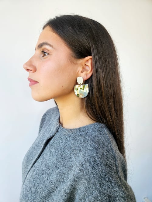 Image of Pendientes AFRIKA- Semi Oval