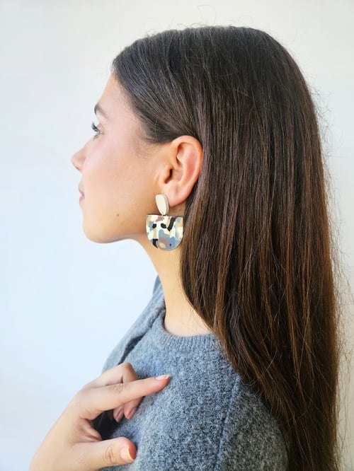 Image of Pendientes AFRIKA- Semi Oval