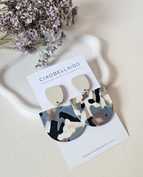 Image of Pendientes AFRIKA- Semi Oval