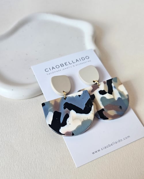 Image of Pendientes AFRIKA- Semi Oval