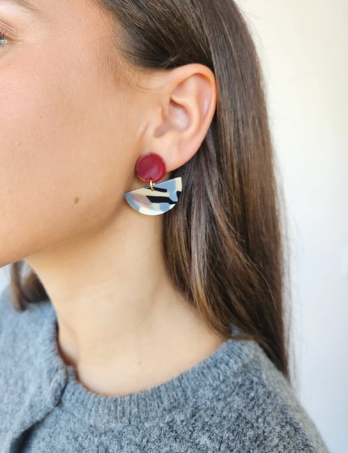 Image of Pendientes AFRIKA - Granate
