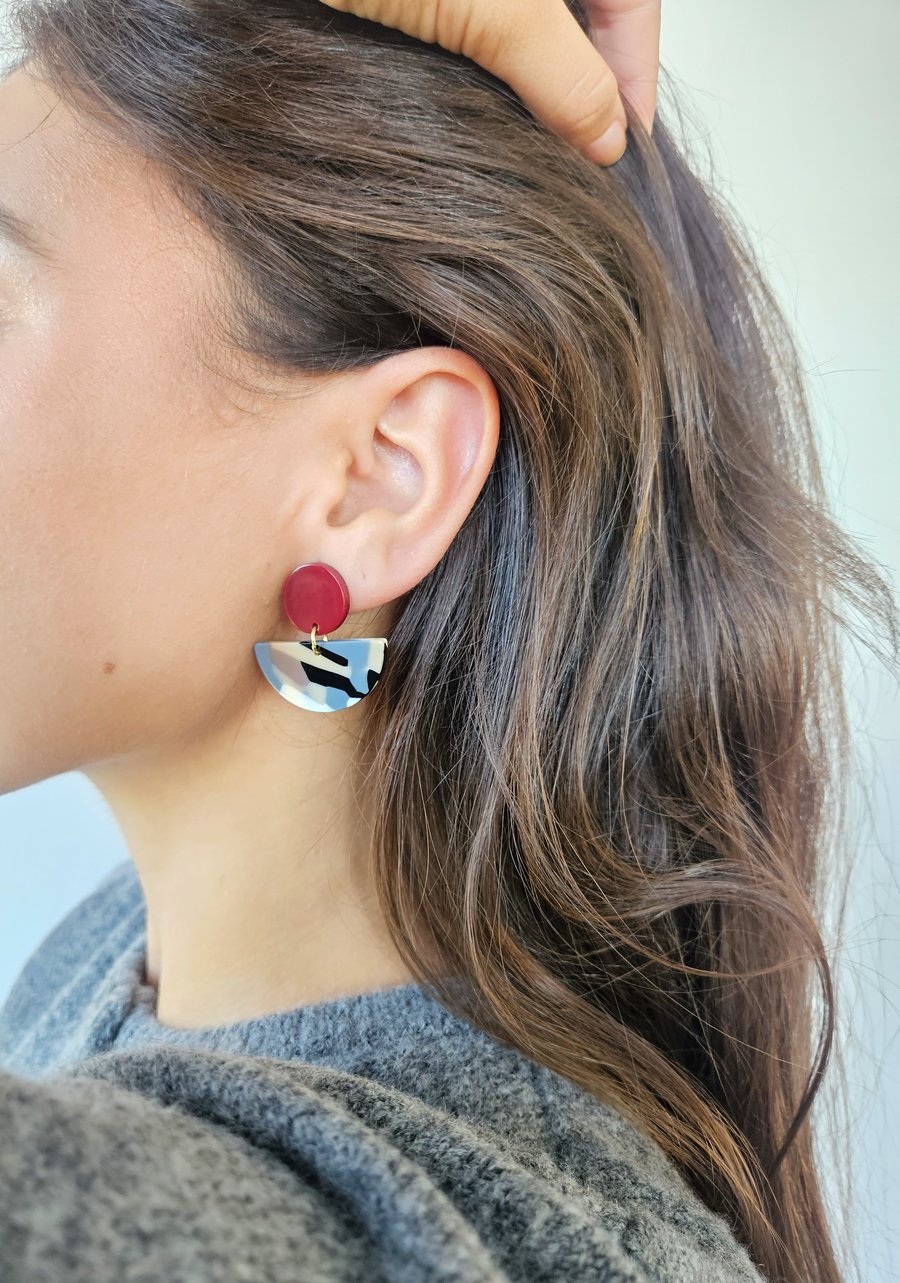 Image of Pendientes AFRIKA - Granate