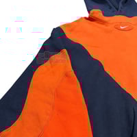 Image 8 of (XL) Nike Hoodie CREW Tonecolorway Orange-Navy "SonGK" 639