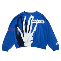Image 2 of (XL-XXL) Nike Crewneck Hand Skeleton Series "Ooal Blue" 640