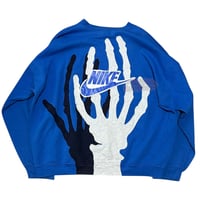 Image 7 of (XL-XXL) Nike Crewneck Hand Skeleton Series "Ooal Blue" 640