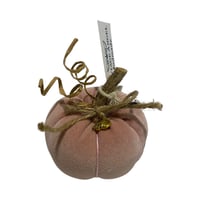 Mini Handmade Dusty Pink Velvet Pumpkin 