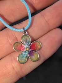 Image 4 of *NEW* Little Girl's Tie Dye Flower Necklace