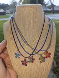 Image 1 of *NEW* Little Girl's Tie Dye Flower Necklace