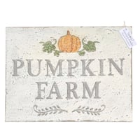 Large Hand-Painted Pumpkin Farm Sign