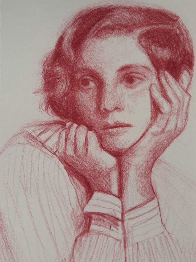 August ~ Original drawing