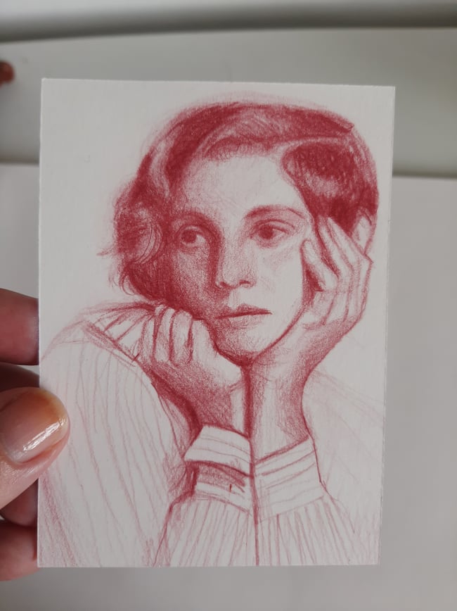 August ~ Original drawing