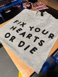 Image 1 of Fix your hearts CROP/UNISEX SHIRT PRE-ORDER
