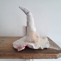 Image 2 of Little Handmade Wonky Witch Quilt Hat 