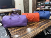 Image 3 of Blue Leather Jacket & Airport Bag