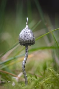 Image 1 of 'magic mushroom' - Recycled silver pendant