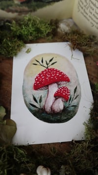 Image 2 of Amanita Muscaria A6 print