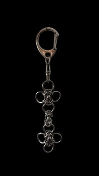 byzantine flower bag charm