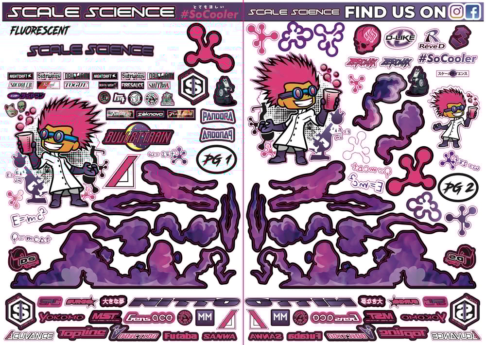 DESIGN 14 VIP MAD SCIENTIST LIVERY (STANDARD) ***PRE-ORDER***  (FLUEROSCENT YELLOW)