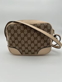 Image 1 of Gucci Bree GG Canvas Crossbody Bag Cream