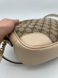 Image 7 of Gucci Bree GG Canvas Crossbody Bag Cream