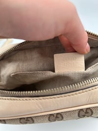 Image 18 of Gucci Bree GG Canvas Crossbody Bag Cream