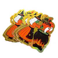 Image 2 of Soup Season Witch Glitter Sticker