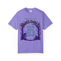 Image 4 of VIOLET Halloween Movie Night Unisex Tees | Most Likely to Hog the Popcorn 