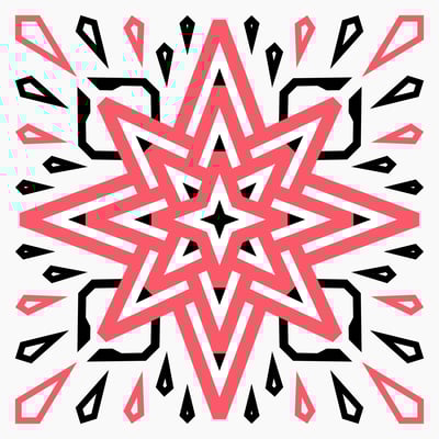 Image of STARBURST CORAL BANDANA