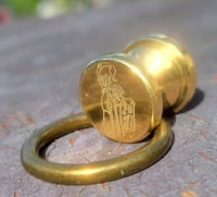 Image 2 of BRASS YO YO COLAB with Billy trident & Scorpion EDC