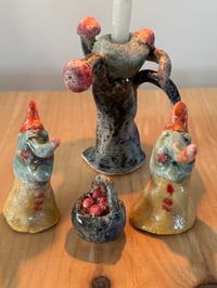 Image 2 of Candle Holder Trees: Fairies gatherine apples